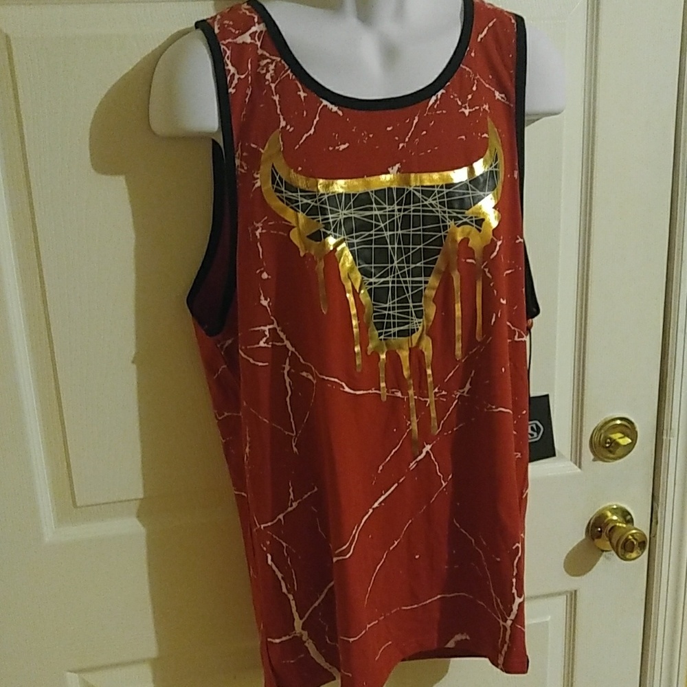 SWITCH REMARKABLE GRAPHIC SLEEVELESS T-SHIRTS. XL